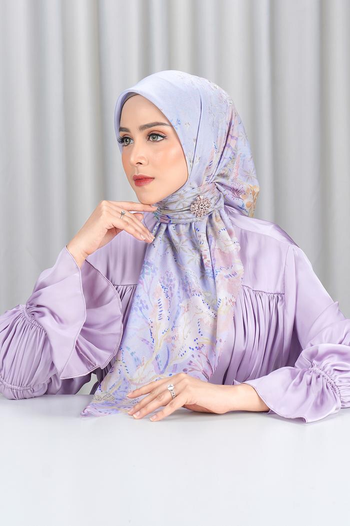 Gambar Buttonscarves - Misool Voile Square - Anemone dari Buttonscarves undefined Tokopedia