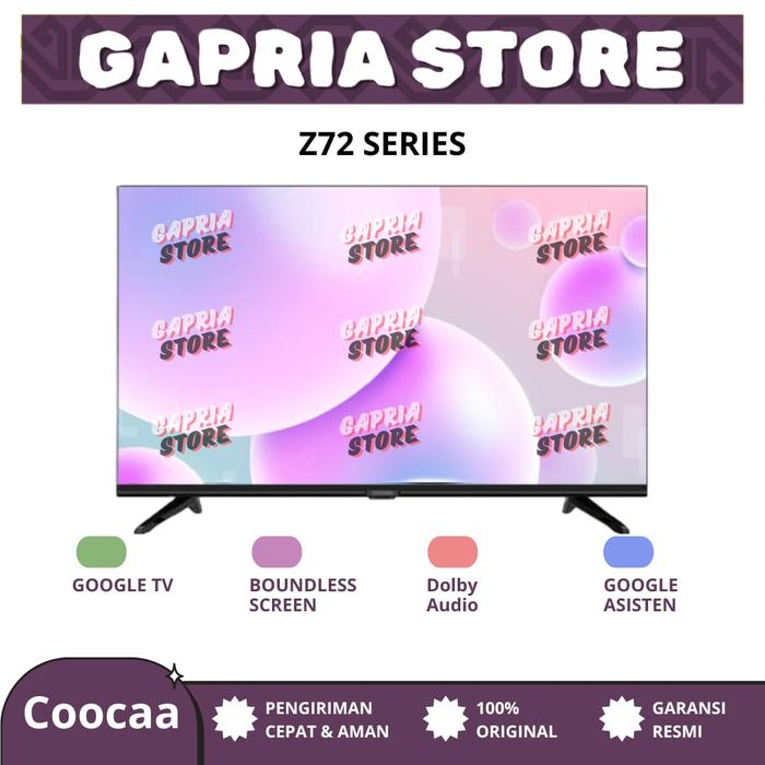 Gambar LED TV Digital Coocaa 40 inch Android / Google TV Garansi Resmi - Toped dari Gapria Store Elektronik undefined Tokopedia