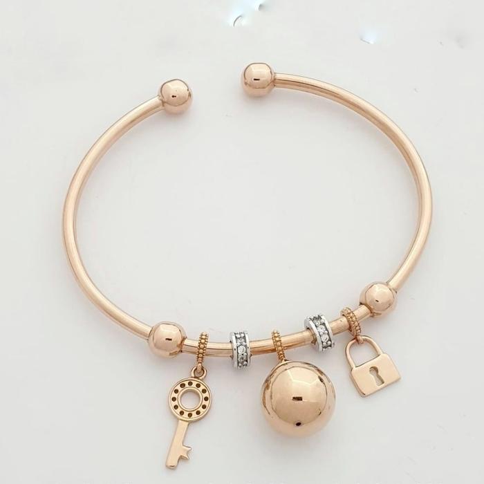 Bangle Pandora Charms Emas Model Gelang Emas Gelang Charm