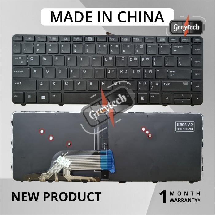 Clavier AZERTY Français HP Pour Probook 640 G2 / G3, 645 G2 / G3 - Avec Cadre