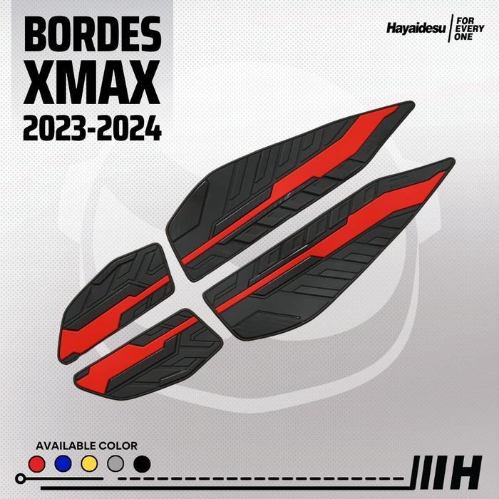 Gambar Hayaidesu Floor Step Boardrest Karpet Motor XMAX NEW (2023 - 2024) Bordes -  Premium Quality - Merah dari Hayaidesu Indonesia Kab. Tangerang Tokopedia