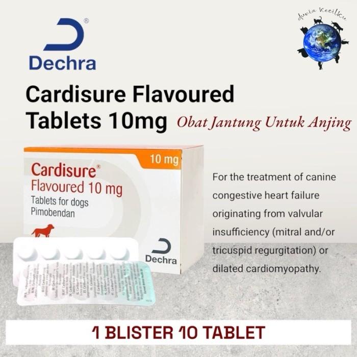 Gambar Cardisure 10 MG Obat Oral Anjing Sakit Jantung / Cardiac / Pimobendan (1 BLISTER 10 TAB) dari Dunia Kecilkuu undefined Tokopedia