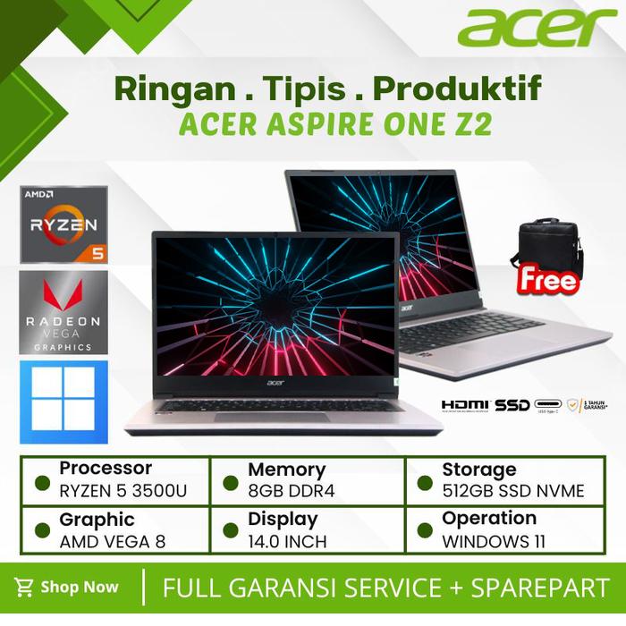 Core I5 Amd Ryzen 3500u Processor Promo Laptop Acer Aspire One Z2