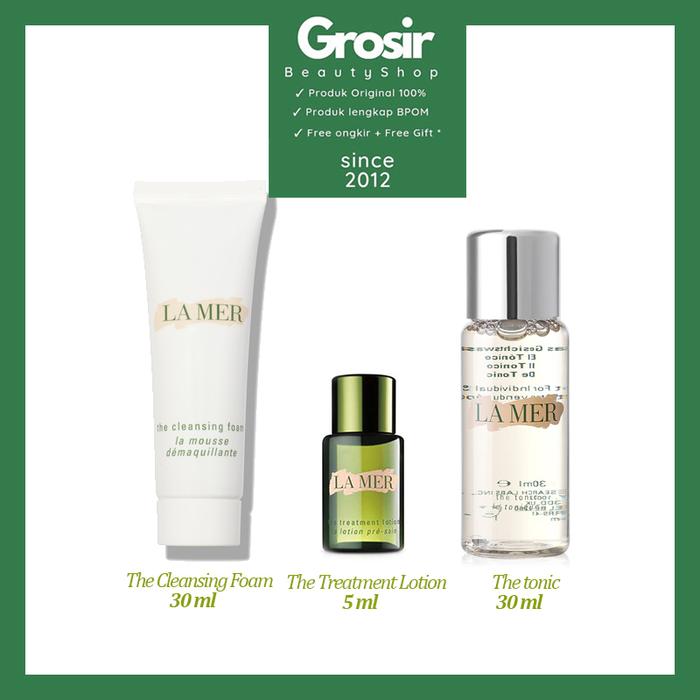 Gambar La Mer LAMER Paket Pemula Cleansing Foam Tonic & Treatment Lotion dari SKII grosir undefined Tokopedia