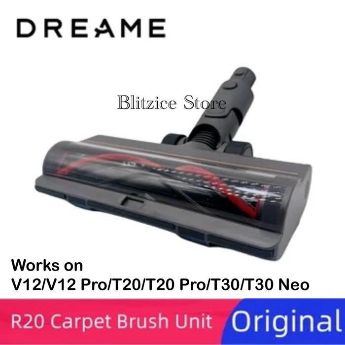 Gambar Dreame V11 V12 Part Floor Soft Brush Head Mopping Kit Vacuum Cleaner - Carpet Brush dari Blitzice Store undefined Tokopedia