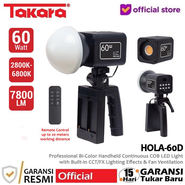 Gambar Takara HOLA-60D Pro Mini 60W Bi-Color COB LED Video Light - COB LED ONLY dari Takara Indonesia undefined Tokopedia