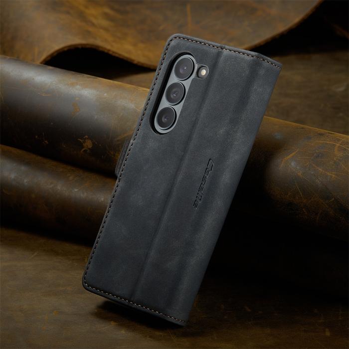Gambar For Samsung Galaxy Fold 6 Case Flip Wallet PU Leather Samsung Fold 5 Fold4 Fold 3 Card Slot Style Mobile Phone Cases - Hitam, Fold 3 dari Pear' Case undefined Tokopedia