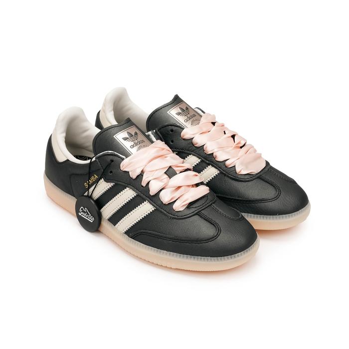 Promo Adidas Samba Black Wonder Quartz Ribbon Womens (100