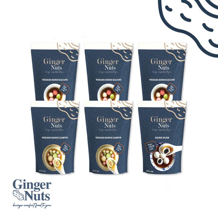 Gambar Wedang Ronde Jahe 6 Pack/ Frozen/ Ginger nuts / Gingernuts/Wedang Jahe dari GingerNuts.id undefined Tokopedia