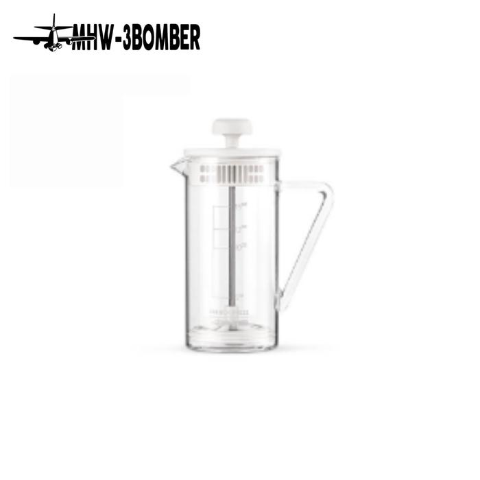 Gambar MHW-3BOMBER - Gimme French Press Coffee Maker 450ml / Coffee Press / Tea Press Pot with Stainless Steel 304 Filter + High Borosilicate Glass alat seduh kopi french press kopi teh bahan kaca maker berkualitas premium mhw3bomber mhw3bomber - Putih dari MHW-3BOMBER.INDONESIA undefined Tokopedia
