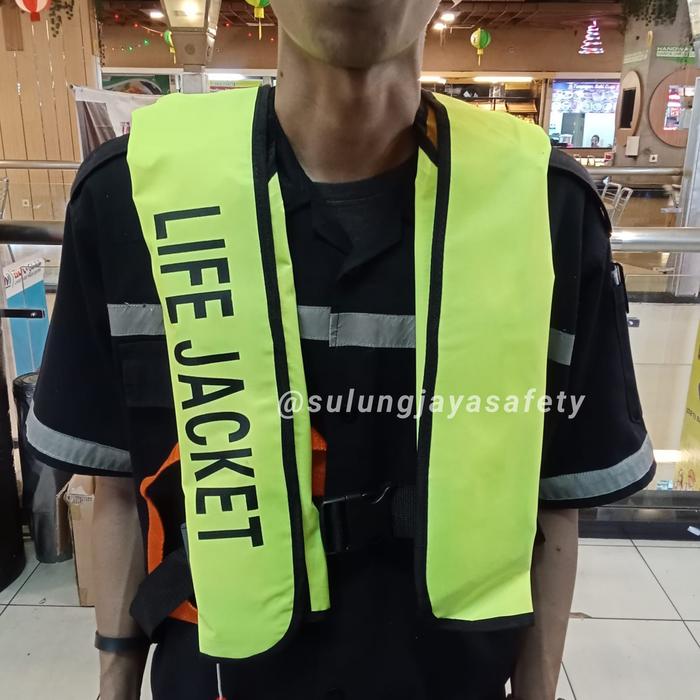 Gambar Life Jakcet ISG Pelampung Renang Gas CO2 Automatic Original - Hijau Stabilo dari Berkah Sulung Safety undefined Tokopedia