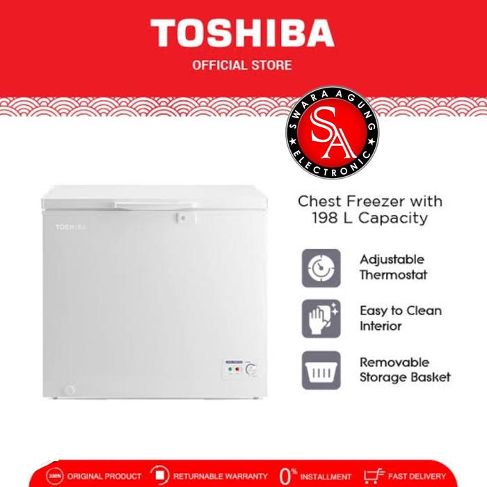 Gambar Chest Freezer Toshiba 200 Liter Type: CR-A258 (Khusus Daerah Medan) dari Swara Agung Electronic_NEW undefined Tokopedia