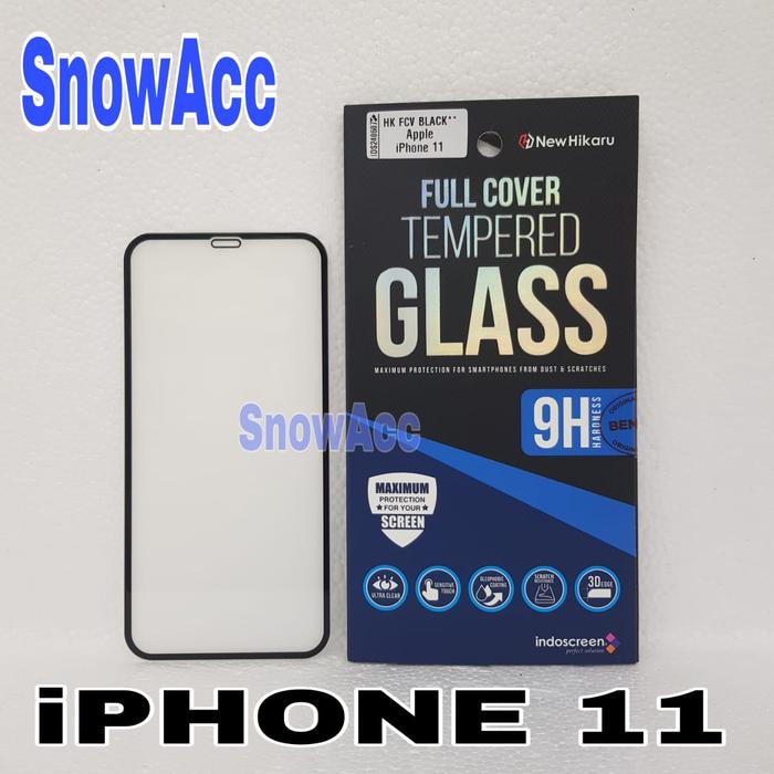 Gambar Indoscreen Hikaru Tempered Glass Iphone 11 Anti Gores Kaca Full - tempered glass dari Snow Acc undefined Tokopedia