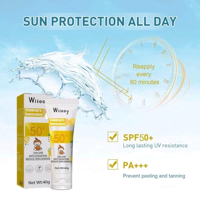 Gambar Sunscreen Sun Block Bayi dan Anak SPF50+ UVB+UVA Anti Air 40 Gram dari win seven shop undefined Tokopedia