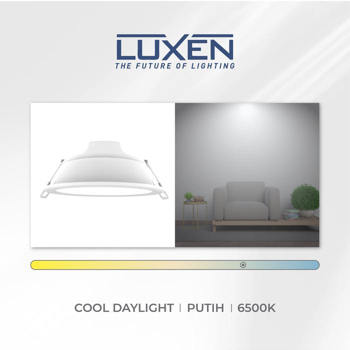 Gambar LUXEN DOWNLIGHT LED PANEL INBOW NOVA 7 Watt Cahaya Putih, Kuning dan Neutral White - Putih dari Luxen Indonesia_NEW undefined Tokopedia