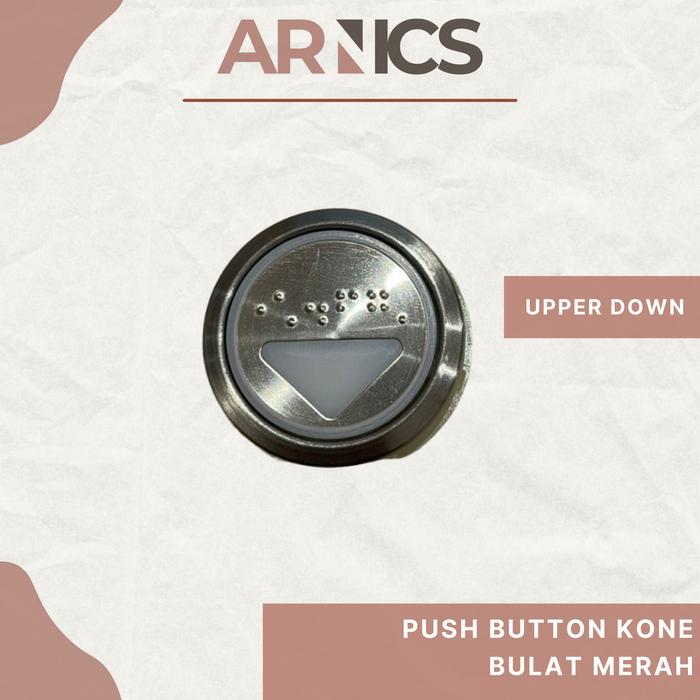 Gambar Push Button Tombol Kone Bulat Led Merah / Elevator Push Button / Tombol Lift - Arrow Down, Biru dari Arnics undefined Tokopedia