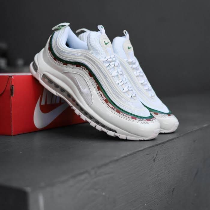 all white nike air max 97s