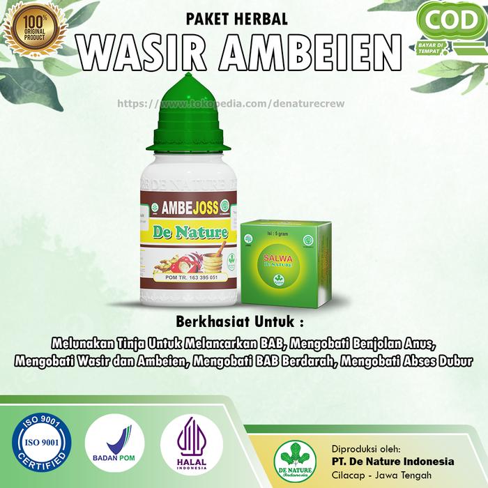 Gambar Obat Wasir / Ambeien Luar Dan Dalam Ambejos dari De Nature Crew undefined Tokopedia