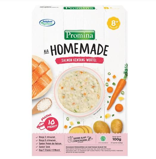 Gambar Promina Homemade Bubur Bayi Promina Homemade 8 bulan 100 gram - Bubur Bayi - MPASI Bayi - Salmon Kentang dari Little Ems Shop undefined Tokopedia