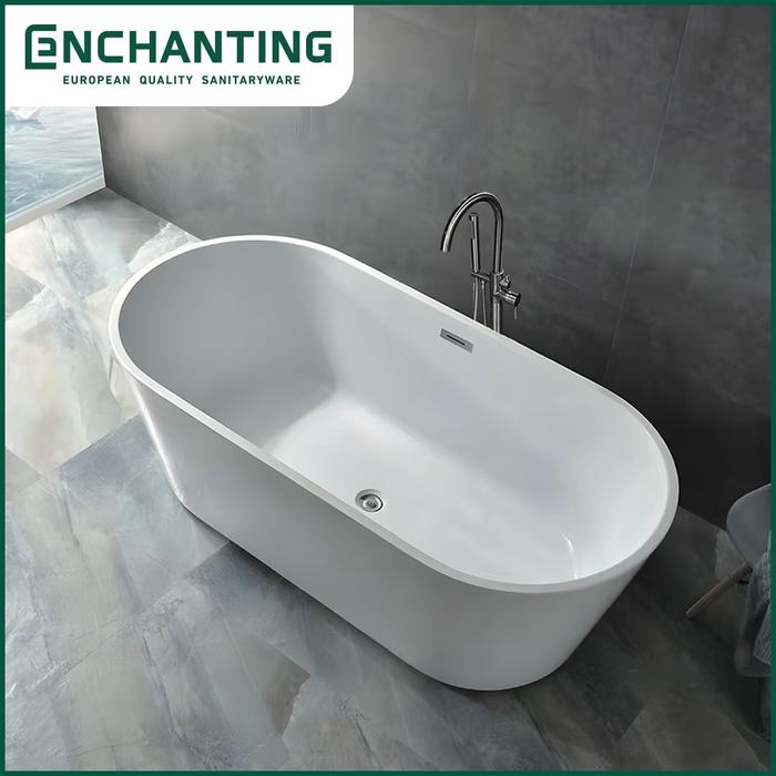 Gambar Bathtub Free Standing Kamar Mandi Europe Enchanting BathTub E8621 - E8621+E1585-1CH dari Enchanting Official Shop undefined Tokopedia