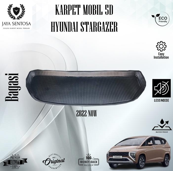 Gambar Karpet Mobil Hyundai Stargazer 2022 6/7 Seat+(Keset) Karpet 7D 3 Baris - Bagasi, Carbon dari Jaysen Shop_NEW undefined Tokopedia