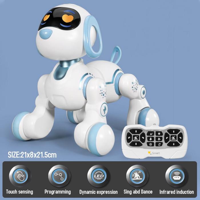 Gambar [capt] Mainan Anak Set Hadiah Robot Elektrik Musikal Pengendali Jarak Jauh Anjing Pintar Remote Control Follow The Dachshund Baterai Lampu - Smart Dog dari captain edutoys undefined Tokopedia