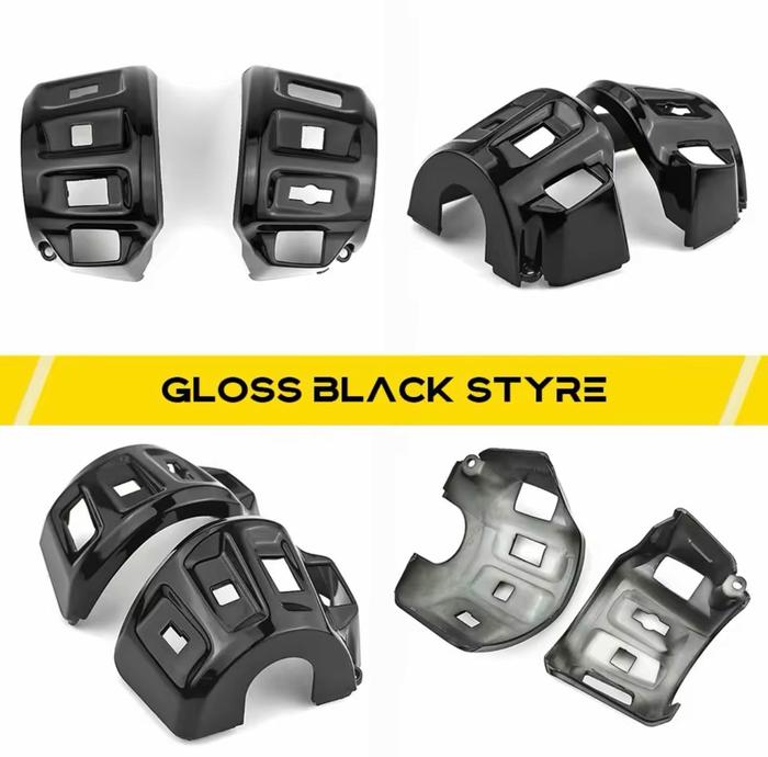 Gambar Cover Holder Saklar Switch Black Vespa GTS 300 150 keyless iget HPE - black glossy dari skuterkoloni undefined Tokopedia