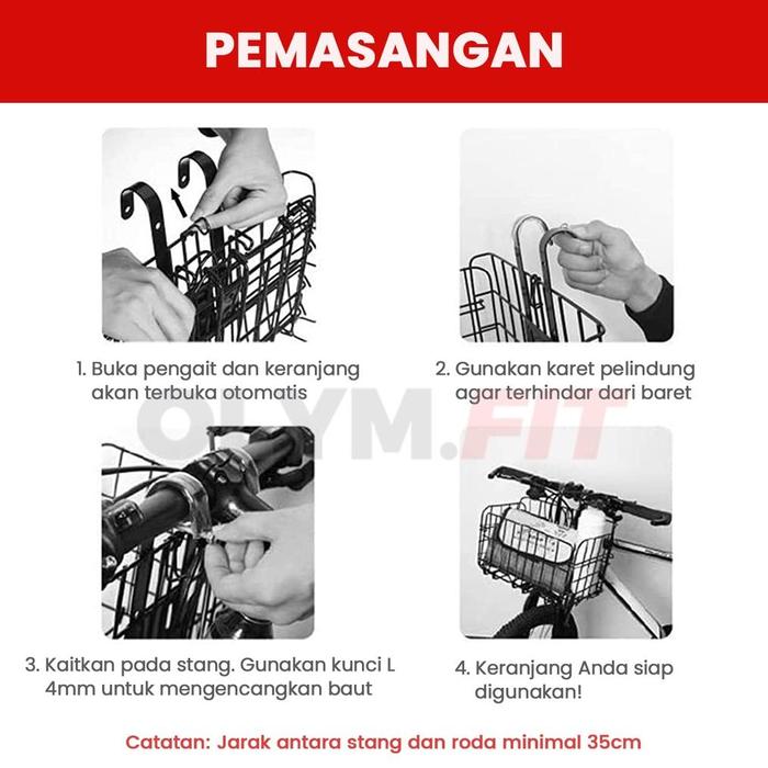 Gambar Hemat Maksimal Keranjang Sepeda Lipat Foldable Basket Untuk Sepeda Dewasa Mtb Seli Lipat Aksesoris Sepeda dari Walid Mansour Trend undefined Tokopedia
