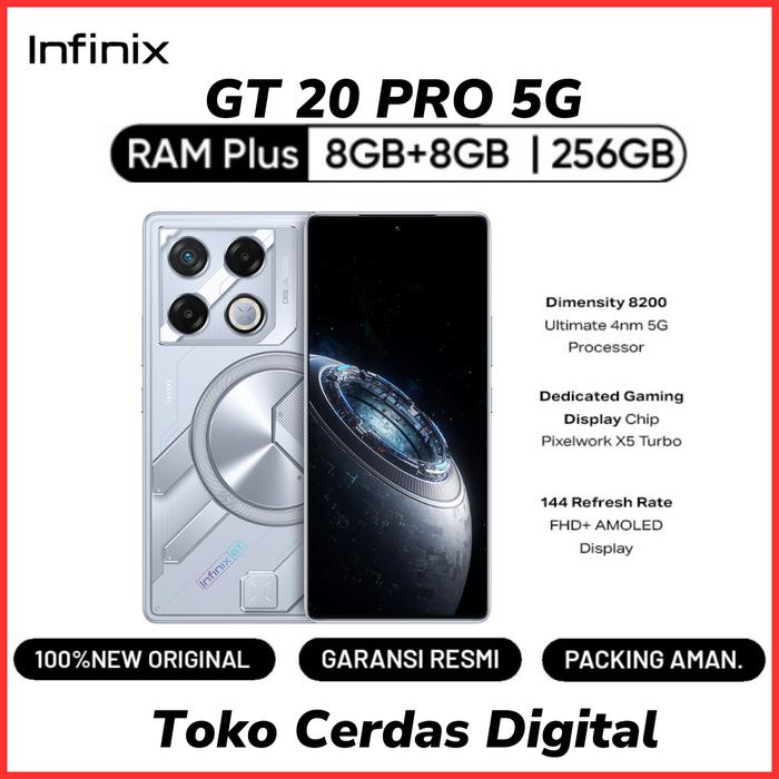 Gambar INFINIX GT 20 PRO 5G 8/256GB Garansi Resmi 12 Bulan | GT20PRO | GT20 PRO | - SIlver dari TokoCerdasDigital undefined Tokopedia