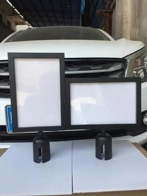 Gambar Sign Frame A4 Potrait / Landscape Stainless Papan Tiang Antrian - Hitam, Potrait / Lurus dari VGS Safety Store undefined Tokopedia