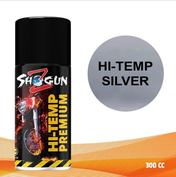 Gambar Cat Semprot Motor Shogun Z Paint Acrylic Premium Hi-temp Silver & Black ( isi 300 ml & Warna SIlver dan HItam Doff ) cat khusus knalpot tahan panas 600 drajat - Silver, 300 ml dari Shogun Z Paint undefined Tokopedia
