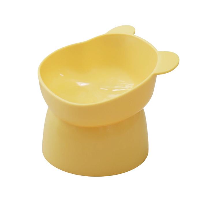 Gambar BEAR BOWL - Tempat Makan Anjing Kucing Besar - Bear Shaped High Raised - Kuning dari Pawsitive Official undefined Tokopedia