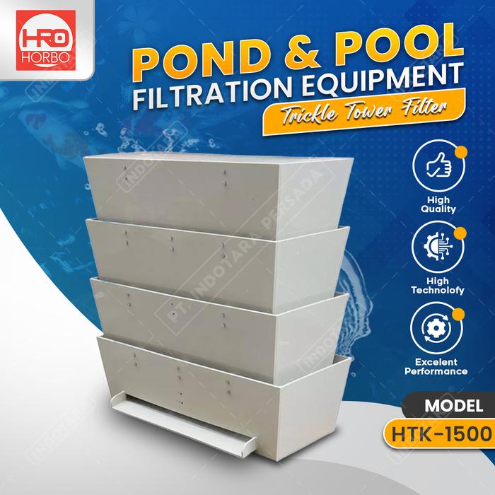 Gambar Trickle Tower Filter Koi Tanpa Media 4 Tingkat - HORBO - HTK-1500 dari PT. Indotara Persada undefined Tokopedia