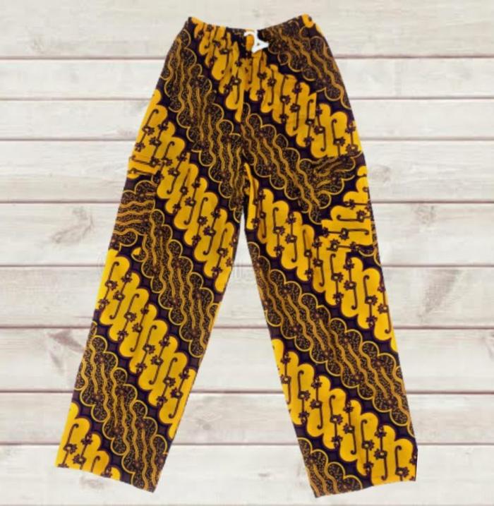 Gambar Celana batik betawi boim panjang pria wanita santai - Cokelat, 6 dari NoWWay. undefined Tokopedia