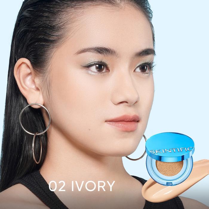 Gambar ( NEW ) SKINTIFIC - Perfect Stay Velvet Matte Cushion 11ml - 02 IVORY dari Shaqueena Cosmetics Bandung undefined Tokopedia