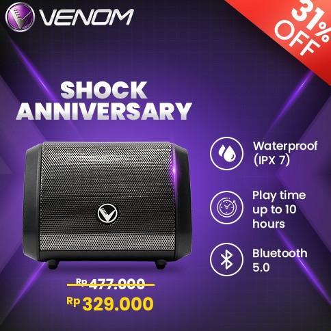 Gambar Venom Baby Gear VBG 1 Speaker Bluetooth Portable - Titanium dari CV Darmawan undefined Tokopedia