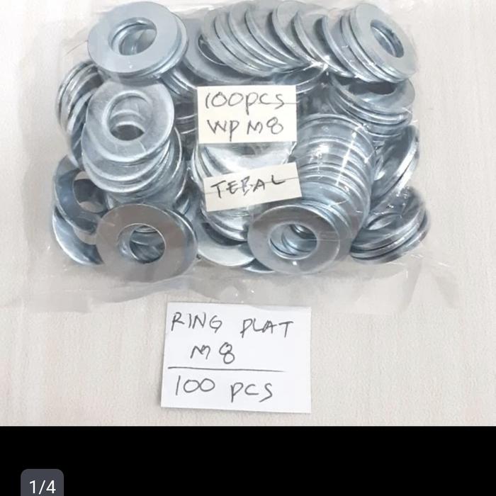 Gambar Ring Plat M8 Washer M 8 Ring - Putih dari Tokobangunanmakmur undefined Tokopedia