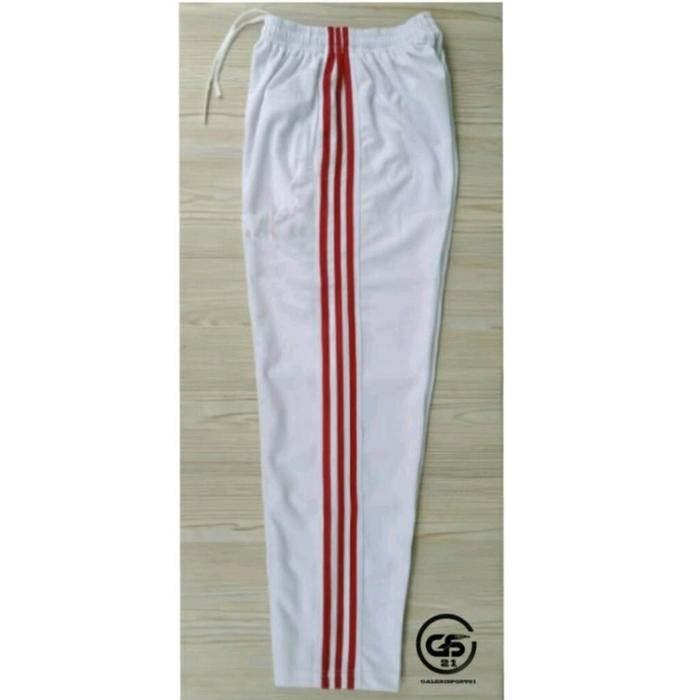 Gambar CELANA TRAINING SAKU RESLETING PANJANG MERAH PUTIH INDONESIA | COSTUM CELANA TRENING PANJANG AGUSTUSAN - Putih, L dari BATAVIA SPORT undefined Tokopedia