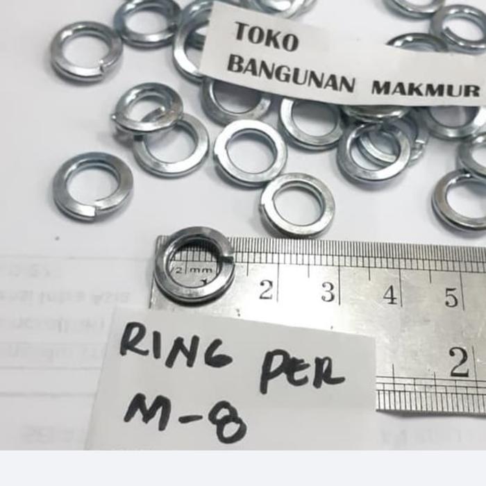 Gambar Ring Per M8 Ring Ver M 8 Spring Washer - Putih dari Tokobangunanmakmur undefined Tokopedia