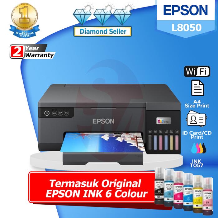 Gambar EPSON Printer L805 / L8050 Wifi (Id Card, CD/DVD) - L8050 dari SinarMutiara Online undefined Tokopedia