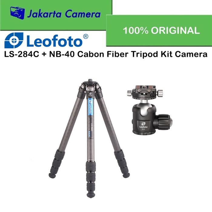 Promo Leofoto LS-284C + NB-40 Cabon Fiber Tripod Kit Camera Cicil 