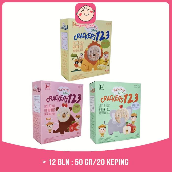 Gambar Istimewa Yummy Bites Rice Crackers 123 50Gr dari Fionaf Stuff undefined Tokopedia