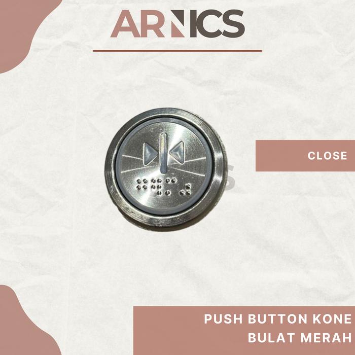 Gambar Push Button Tombol Kone Bulat Led Merah / Elevator Push Button / Tombol Lift - Close, Biru dari Arnics undefined Tokopedia