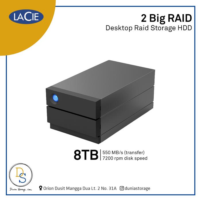 Gambar LaCie 2big RAID USB-C Professional Desktop Raid Storage HDD - 8TB dari Dunia Storage Komputer undefined Tokopedia