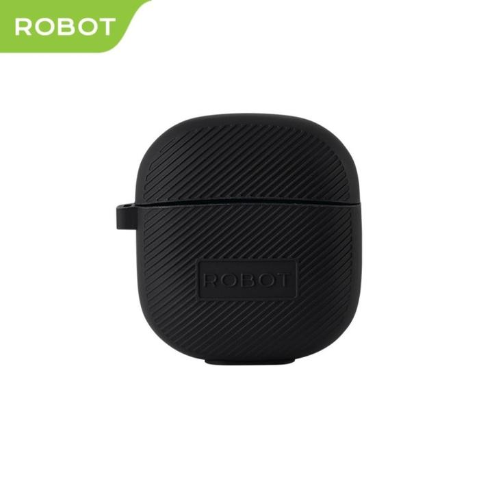 Gambar Robot Airbuds T60 Case Liquid Silicone Pelindung Cover TWS - Hitam dari MMCROXY undefined Tokopedia