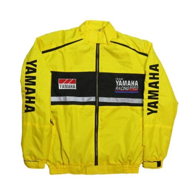 Gambar Jaket Motor Pria Team Yamaha Racing Sport Waterproof Full Bordir - Kuning, M dari saberofficial undefined Tokopedia