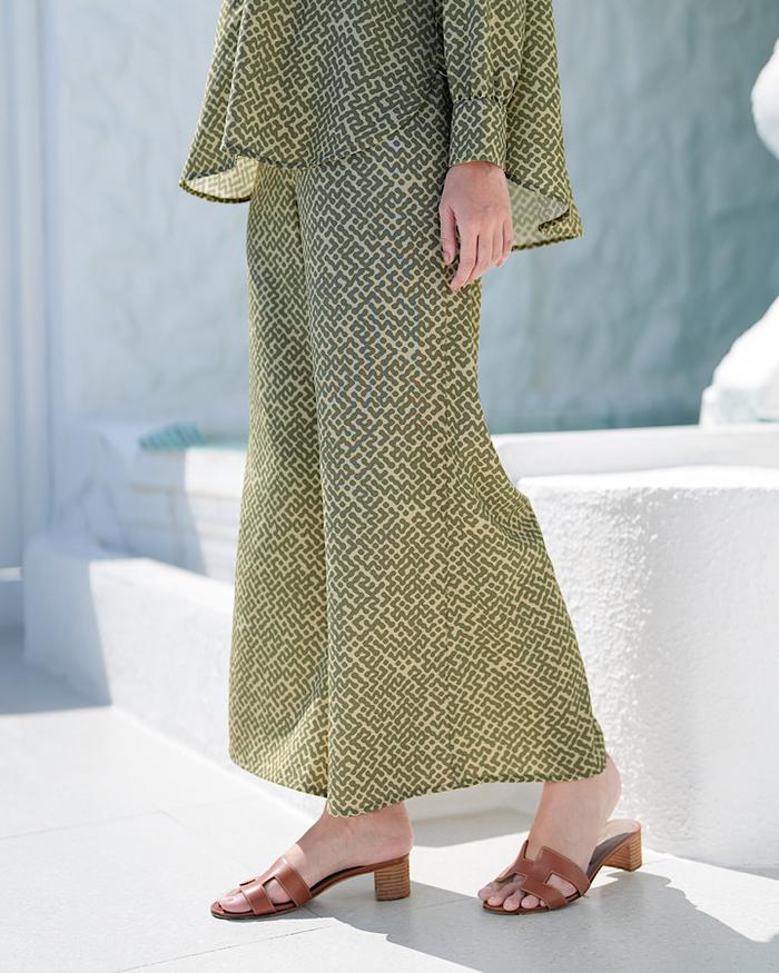Gambar Heaven Lights - Kaynara Culottes - Kulot Motif Wanita - Lime, XL/XXL dari Heaven Lights Official undefined Tokopedia