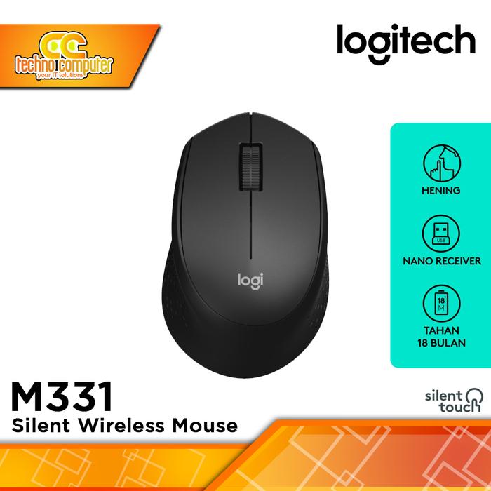 Gambar LOGITECH M331 Silent Wireless - Office Mouse Wireless dari Techno Computer Bali undefined Tokopedia