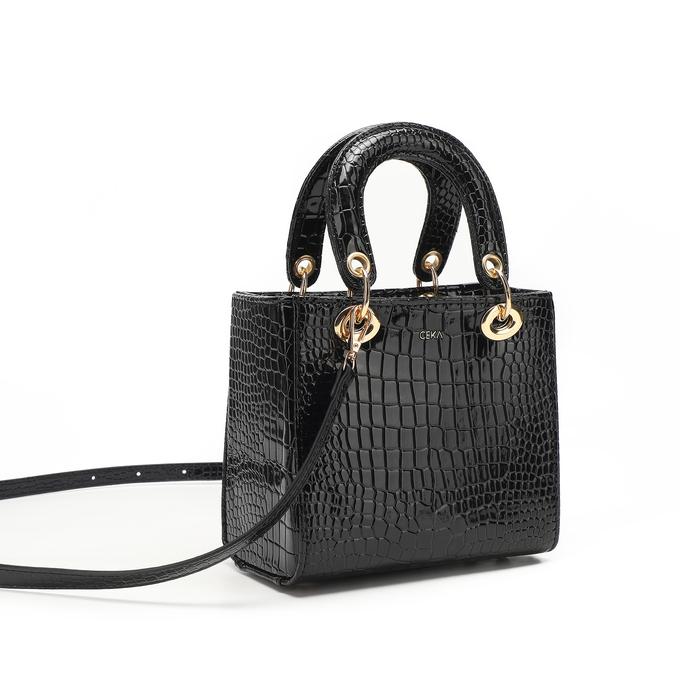Gambar CEKA PREMIUM Tas Wanita Tas Selempang Wanita Sling bag Terbaru - Kinkami Bag - Black, Box dari CEKA undefined Tokopedia