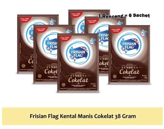 Gambar Frisian Flag COKELAT - SKM Bendera Coklat 6x38Gr - Susu Kental Manis Bendera dari Baking Store Pademangan undefined Tokopedia